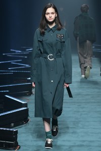 Model on the catwalk