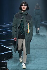 Model on the catwalk
