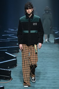 Model on the catwalk