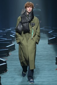 Model on the catwalk