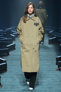 Model on the catwalk