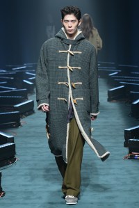 Model on the catwalk