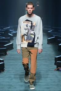 Model on the catwalk