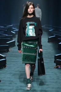 Model on the catwalk
