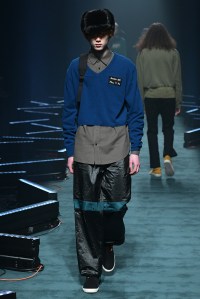 Model on the catwalk