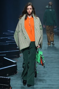 Model on the catwalk