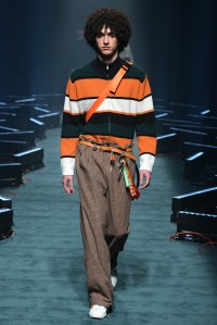 Model on the catwalk