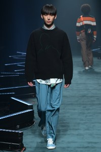 Model on the catwalk