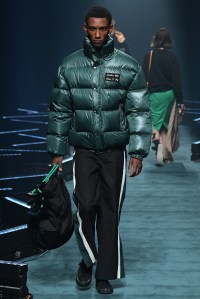 Model on the catwalk