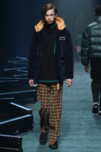 Model on the catwalk