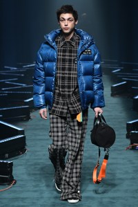 Model on the catwalk