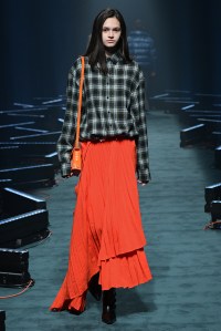 Model on the catwalk
