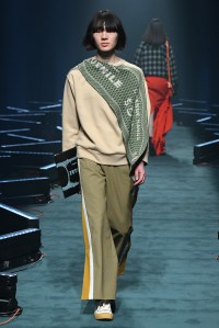 Model on the catwalk