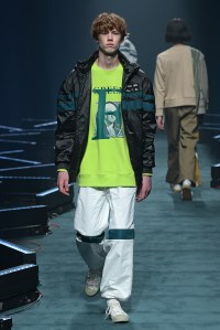 Model on the catwalk