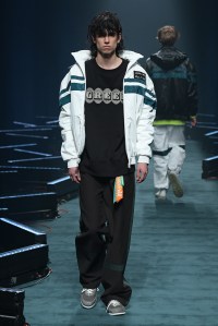 Model on the catwalk