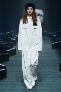 Model on the catwalk