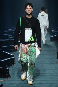 Model on the catwalk