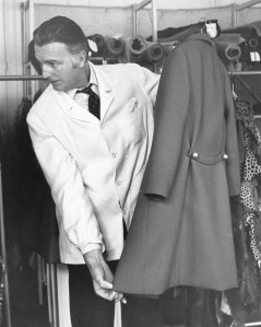 Outtake; Portrait of fashion designer Hubert de Givenchy sporting an Antigua suntan where he discussed work on his male commitments (shirts, ties, luggage and cosmetics) during an interview with Women's Wear Daily on March 17, 1970 in New York.Article title: "Eye"