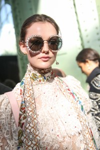 Backstage at Elie Saab RTW Fall 2018