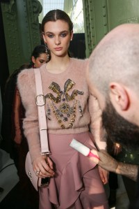 Backstage at Elie Saab RTW Fall 2018