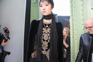 Backstage at Elie Saab RTW Fall 2018