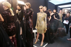 Backstage at Elie Saab RTW Fall 2018