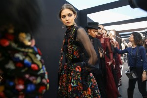Backstage at Elie Saab RTW Fall 2018