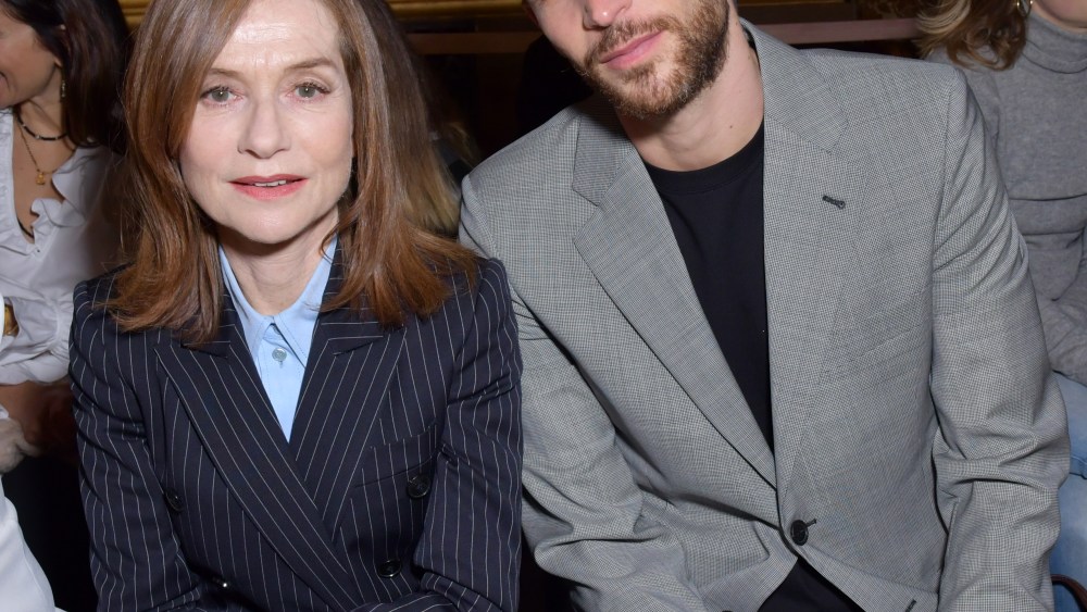 Isabelle Huppert and Arnaud Valois