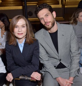 Isabelle Huppert and Arnaud Valois