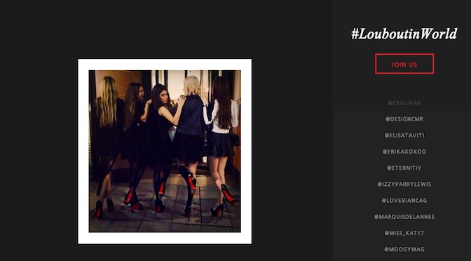 Christian Louboutin Hosts Online Fan Photo Gallery