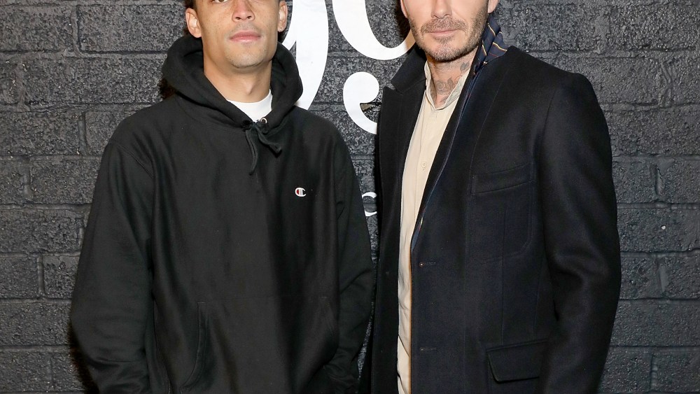 Loyle Carner and David Beckham at the House 99 by David Beckham launch party in London