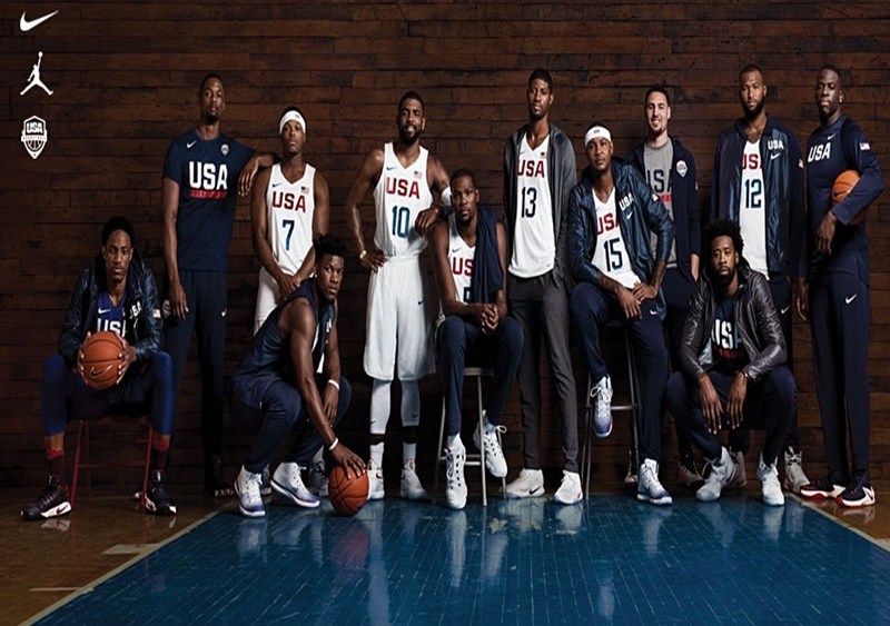 Something’s Missing from Nike’s U.S. Olympics Basketball Team Photo: Adidas
