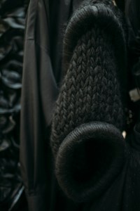 Backstage at Noir Kei Ninomiya RTW Fall 2018