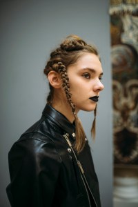 Backstage at Noir Kei Ninomiya RTW Fall 2018