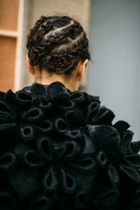 Backstage at Noir Kei Ninomiya RTW Fall 2018