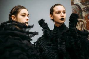 Backstage at Noir Kei Ninomiya RTW Fall 2018