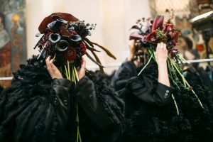 Backstage at Noir Kei Ninomiya RTW Fall 2018