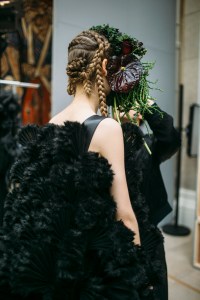 Backstage at Noir Kei Ninomiya RTW Fall 2018