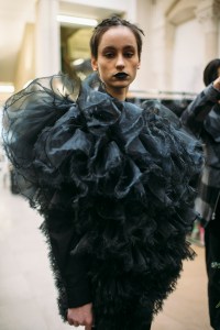 Backstage at Noir Kei Ninomiya RTW Fall 2018