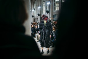 Backstage at Noir Kei Ninomiya RTW Fall 2018