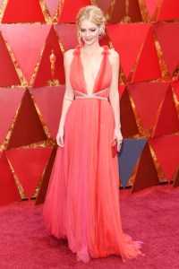 Samara Weaving 90th Annual Academy Awards, Arrivals, Los Angeles, USA - 04 Mar 2018WEARING SCHIAPARELLI SAME OUTFIT AS CATWALK MODEL *9327871aa