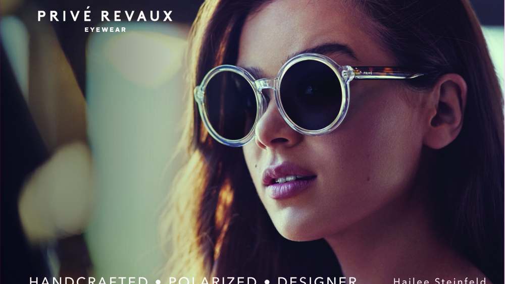 Hailee Steinfeld in her Prive Revaux shades.