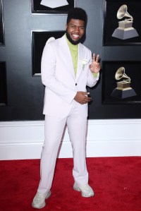 Khalid60th Annual Grammy Awards, Arrivals, New York, USA - 28 Jan 2018WEARING SALVATORE FERRAGAMO