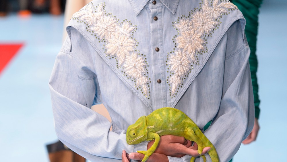 Model on the catwalkGucci show, Runway, Fall Winter 2018, Milan Fashion Week, Italy - 21 Feb 2018