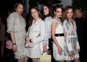 Este Haim, Alana Haim, Danielle Haim, Miranda Anna and Elektra June Kilbey-JanssonChanel Beauty House Debut, Inside, Los Angeles, USA - 28 Feb 2018