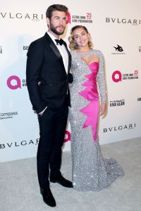 Liam Hemsworth and Miley CyrusElton John AIDS Foundation Academy Awards Viewing Party, Arrivals, Los Angeles, USA - 04 Mar 2018