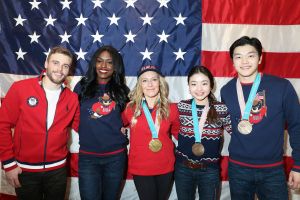 Gus Kenworthy, Aja Evans, Jamie Anderson, Maia Shibutani, Alex ShibutaniRalph Lauren celebrates Team USA, New York, USA - 01 Mar 2018