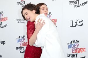 Elizabeth Olsen and Timothee Chalamet
33rd Film Independent Spirit Awards, Arrivals, Los Angeles, USA - 03 Mar 2018