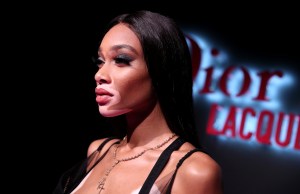 Winnie HarlowDior Addict Lacquer Plump event, Arrivals, Los Angeles, USA - 14 Mar 2018