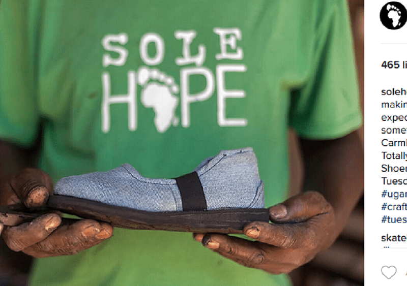 Students Make Denim Shoes Those Need